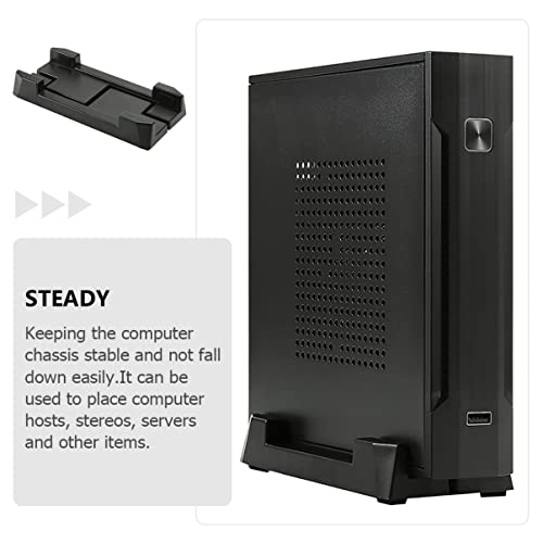 Soporte ajustable para CPU Angoily con diseño deslizante resistente, soporte para chasis de computadora para escritorios gamers y oficinas en casa, multiusos miniatura 6