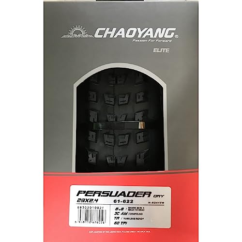 Chaoyang 6938112676056, Tyre 29X2,4 Persuader Dry 60Tpi Tubeless Ready Btob Unisex Adulto, Nero