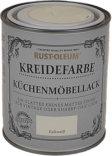 Rust-Oleum 750 ml Kreidefarbe Küchenmöbellack Kalkweiß
