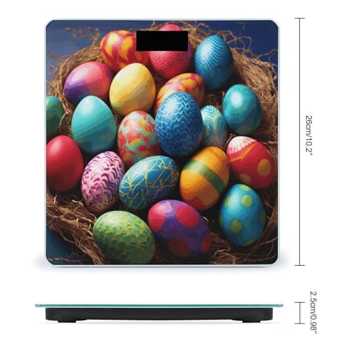 Balanza digital de baño con vidrio templado y pantalla LCD miniatura 2