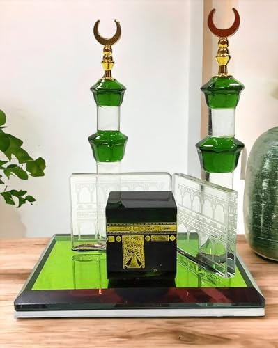 PARADIGM PICTURES Crystal Kaaba Minar Idol Statue Showpiece || Muslim Religious Gift Items