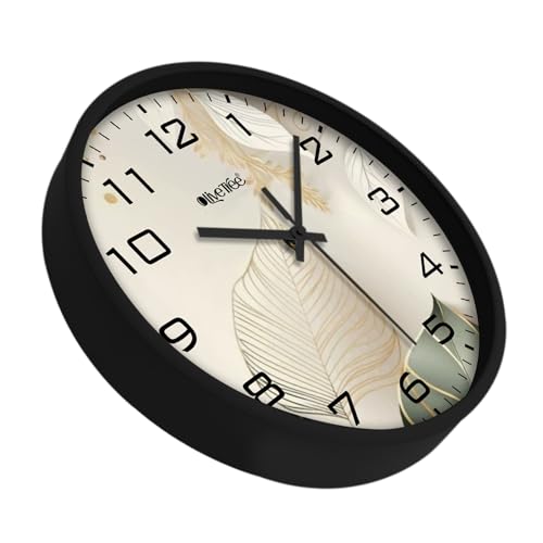 Image of Olive Tree Wall Clock 12 inch Decorative Plastic Wall Clock TIK-TIK Movement Classic Battery Operated Round Easy to Read for Room /Home /Kitchen /Bedroom /Office /School - 9055