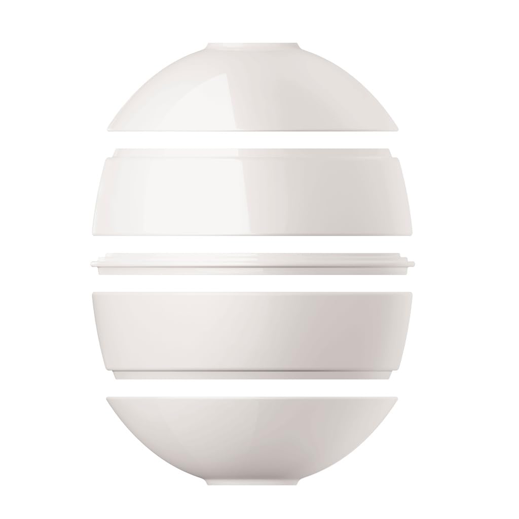 Villeroy & Boch - La petite Boule white, ensemble de vaisselle en porcelaine, ensemble de coupes, 5 pcs Ensemble à servir, 14 cm Ø, résistant au lave-vaisselle, convient au four à micro-ondes, blanc
