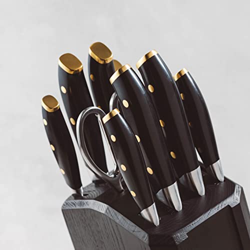 Schmidt-Brothers-Black-Brass-15-Piece-Kitchen-Knife-Set-High-Carbon-German-Stainless-Steel-Cutlery-Clear-Acrylic-Magnetic-Knife-Block-Set