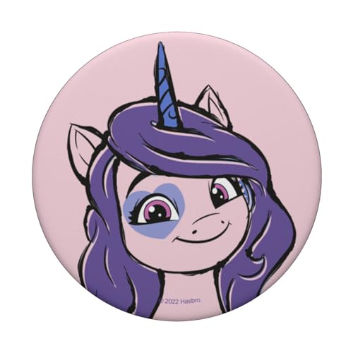My Little Pony: A New Generation Izzy Big Face Sketch V4 PopSockets Swappable PopGrip, Black - Image 3