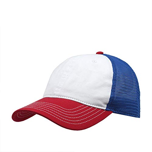 Image of The Vintage Year Washed Cotton Unstructured Soft Mesh Adjustable Trucker Baseball Cap