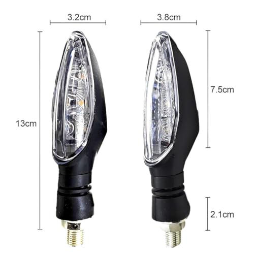 Image of DriveXpert 3 LED Bike Indicator Light Yellow, Waterproof Turn Signal Blinker for Motorcycle, High Brightness Direction Indicator Lamp For Hero Xpulse 200 4V (Pack of 2)