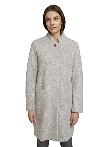 Preisvergleich Produktbild TOM TAILOR 1026974 Damen Mantel, 11282 - Silver Grey Melange, L