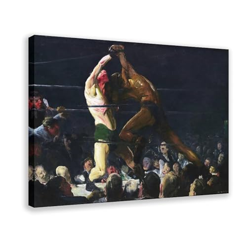 Idée cadeau culture poster Both Members de George Bellows déco sur toile pour fan de boxe