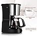 Coffee Maker,Drip Coffee Maker with 0.65L/4-5 Cups with Glass Carafe and One Touch Button,Coffee Machines With Stainless Steel Decoration(Black)