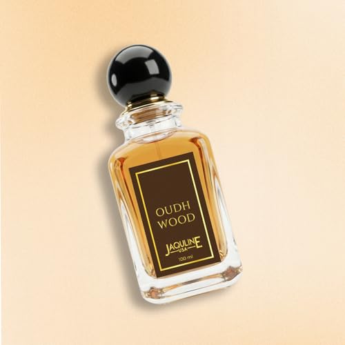 Image of JAQULINE USA Oudh Wood Perfume Premium Long Lasting EDP with Amber,Tonka & Vanilla - 100ml