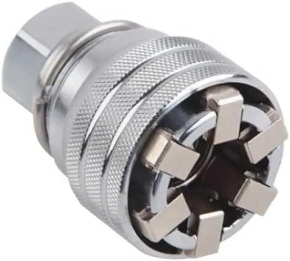 Adjustable Socket 3/8" Drive, Fits 3/8" to 3/4" (10-19mm) Nuts & Bolts, Universal Magic Socket for Auto Repair, Home DIY, Bicycle & Furniture Assembly, Stripped Bolt Extractor