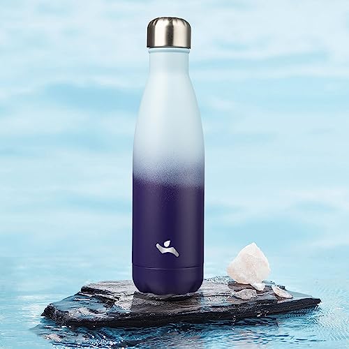 Image of Konokyo Insulated Water Bottles,17 oz Double Wall Stainless Steel Vacumm Metal Flask for Sports Travel,Ocean Dream