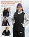 TODWARM Women's Heated Vest, V-neck Sleeveless Electric Warming Coat Rechargeable Winter Outerwear for Hiking Outdoor Work,M