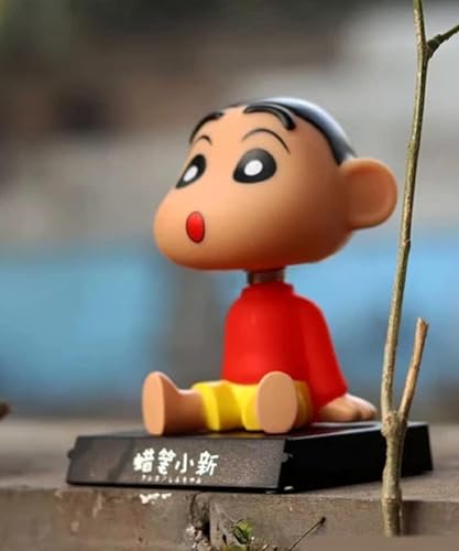 Image of Super Hero Shinchan Action Figure Limited Edition Bobblehead with Mobile Holder for Car Dashboard, Office Desk & Study Table (Pack of 1), Rubber