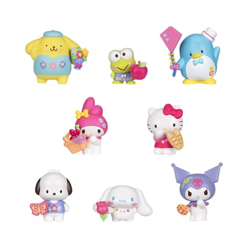 Jazwares Hello Kitty and Friends Colorful Picnic 2 Figure 8-Pack - Removable Accessories - Officially Licensed Sanrio Product from Ages 6+
