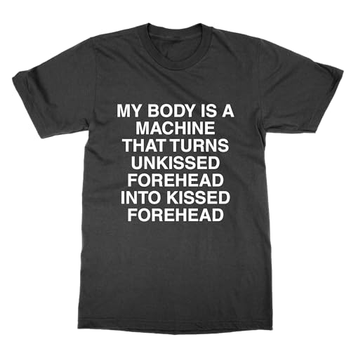 T-shirt My Body is a Machine en coton imprimé col rond pour homme