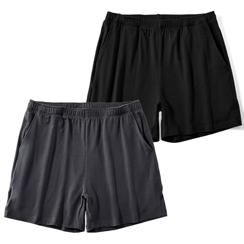 Image of AIMPACT Men's 4 inch Inseam Sleep & Lounge Pajama Shorts with Pockets