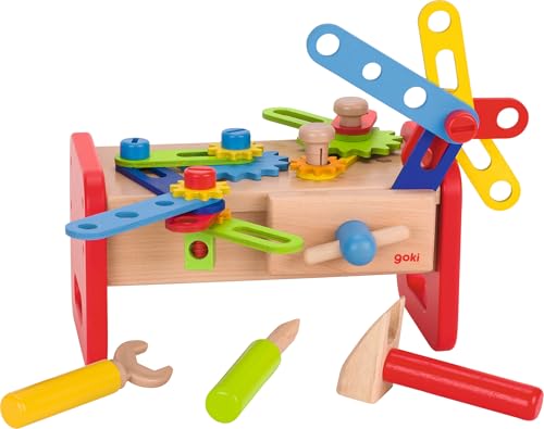 Petit établi Goki 58501 multicolore, le cadeau de jeu de construction idéal - 2