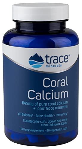 Trace Minerals Research Coral Calcium, Vegetarian Caps, 60 Vegetarian Caps, Bone Health, Immunity