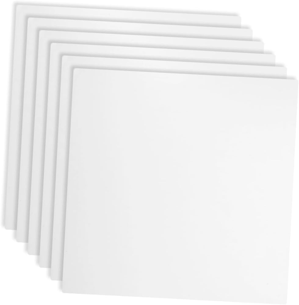 LIFKOME 6-pack Square Cake Base Boards Thickened Cake Paper Boards for Baking Multi-purpose for Birthday Wedding Party Daily Use