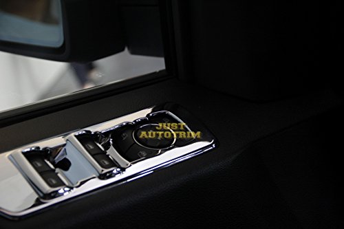Window Lift Switch Panel Chrome Cover Trims Kit For 2015 2016 2017 2018 2019 2020 Ford F150 Accessories #TOP3