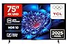 TCL 75P6K TV LED Direct da 75", TV HDR 4K, Smart TV con tecnologia Google TV (Dolby Audio, Motion Clarity, compatibile con Google Assistant e Alexa)