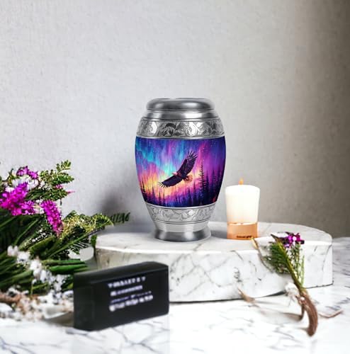 Image of Eagle Urn - Memorial Keepsake Cremation Urns for Ashes Adult Male - Little Burial Urn for Mom & Dad - 3 Inch