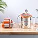 VEVOR 3 Gallon Vacuum Chamber and 3.5 CFM Pump Kit, Stainless Steel Chamber, Single Stage Vacuum Pump Degassing Chamber Kit, with Acrylic Lid, Oil, 4.92 ft Hose, for Degassing Resin Silicone Epoxies