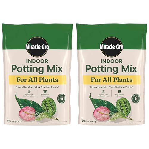 Miracle-Gro Indoor Potting Mix for All Plants, 6 qt., 2-Pack