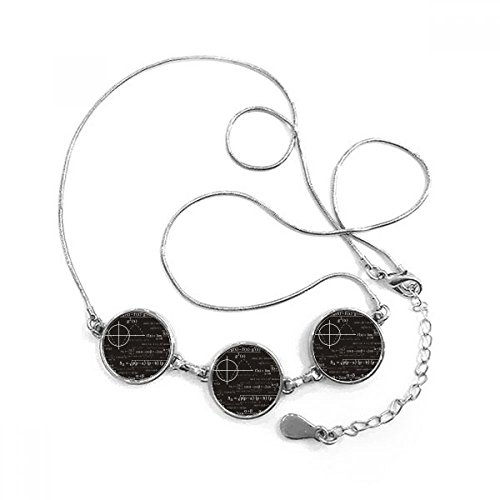 Collier formule mathématique idée cadeau pour passionné de sciences