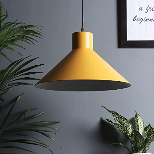 Image of MONI Lights Modern Pendant Ceiling Light for Living Room, Dining Room & Kitchen | Matte White Hanging Lamp | Home Decor Lighting Fixture for Bedroom & Cafe Ambience (Pack of 3)