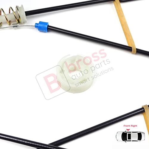 Bross Brossbwr982 Window Regulator Repair Kit Right Door Compatible With Bm.w Mini Cooper Mk1 R50/53 2000–2006 #TOP1