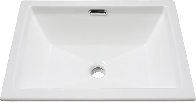 White Rectangle Ceramic Porcelain Vanity Bathroom Sink Drop-in Self Rimming Lavatory Topmount Washing Basin, O2014-1