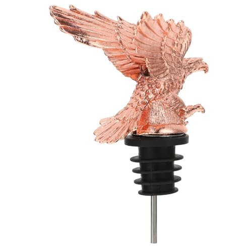 Cabilock 1Pc Eagle Head Wine Stopper Pourer Decorative Wine Accessory with Dripless Spout for Easy Pouring Parties Gatherings and Home Bars Finish