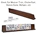 Bucher&Rossini Domino Racks 4packs - Authored Design Nut Brown Tile Holders for Dominoes Set Mexican Trains Mahjoon Chickenfoot