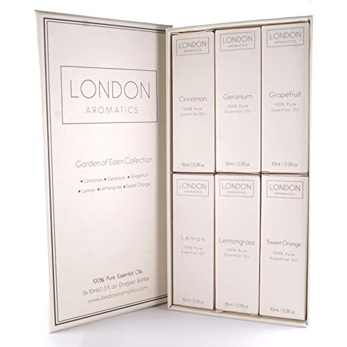 Garden of Eden Verzameling van etherische oliën Zes 10 ml glazen pipetdruppelflesjes 100% kaneel, geranium, grapefruit… - Image 6