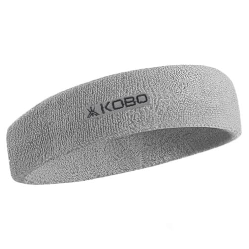 Image of Kobo Gym Headband for Men and Women - Sports Headband for Workout & Running, Breathable, Non-Slip Sweat Head Bands for Long Hair (Imported)