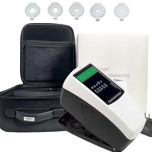 Spectrophotometer Portable Reflective Spectrophotometer with 5 Kinds Measuring Calibers Φ11mm Φ10mm Φ6mm Φ5mm Φ3mm Accuracy 0.01 Resolution 0.01% for Variety Samples Test ASTM ISO Standard