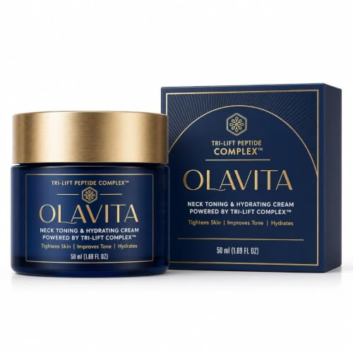 Olavita Tri-Lift Peptide Cream, Face &amp; Neck Anti-Aging Moisturizer, 50ml