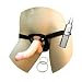 Real Skin All American Real Skin Whoppers Vibrating Dong with Universal Harness 8 inch Flesh Dildo