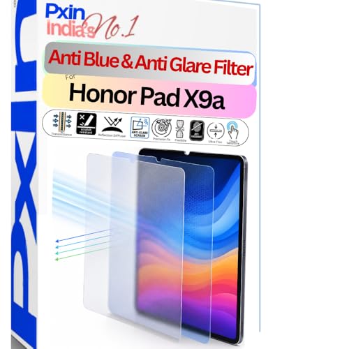 Image of Pxin Tablet Anti Bluelight and Anti Glare Screen Guard compatible with Honor Pad X9a | BLUV Lightblock Tech | Scratch Proof | Prevents bluelight | Eye Protection | No Dry Eyes