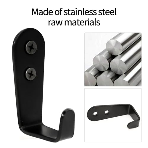 Iberde HOOK S,Stainless Steel Hook, Heavy Duty Wall Hook Wall Hanger Key Hook Wall Mounted Coat Hook Metal Wall Hooks thumb #2