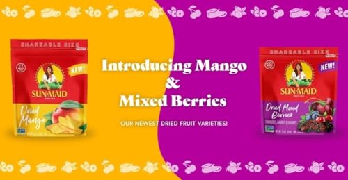 Image of Sun-Maid Dried Mixed Berries - 15 oz Resealable Bag - Dried Cranberries, Cherries, Blueberries - Holiday Snacks and Charcuterie Boards