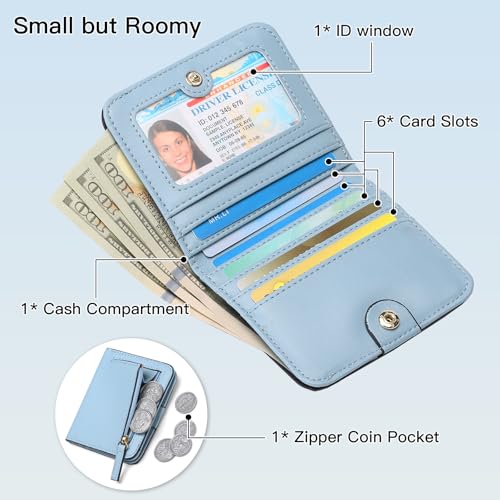 Image of RNIEGA Initial Wallet Women Small Teen Girl Gifts Trendy Stuff Girls Wallets Personalized Christmas Birthday Gift for Women Friends Daughter Granddaughter 6 7 8 9 10 11 12 13 Year Old Blue J