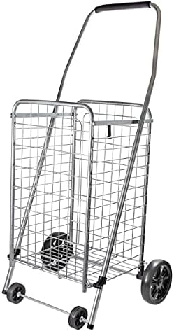 Helping HandFQ39283 Pop 'n Shop Folding Cart with Wheels and Handle, Silver