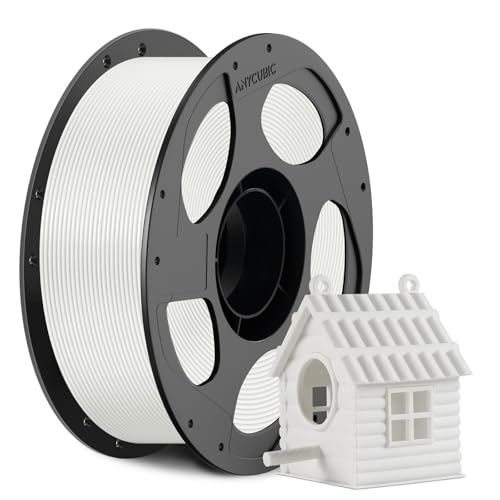 Image of ANYCUBIC ASA Filament 1.75mm, Weather & Heat Resistant, 3D Printer Filament Suitable for Printing Outdoor Functional Parts, Dimensional Accuracy + /- 0.02mm, 1KG Reusable Spool, Ivory