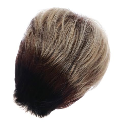 Perruque courte avec frange inclinaison coiffure naturelle sans effort