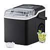 VEVOR Ice Maker Countertop, 26lbs in 24 Hours,9 Cubes Ready in 7 Minutes, Self Cleaning Countertop Ice Maker with Scoop and Basket for Home Kitchen Camping Office