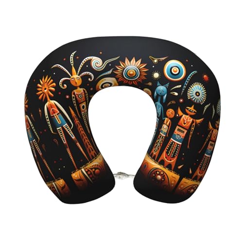 Almohada U espuma viscoelástica tamaño viaje miniatura 1